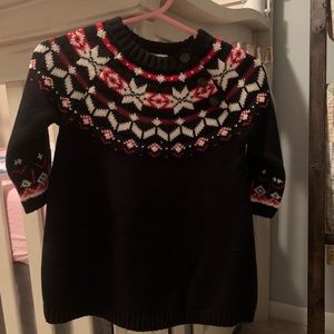 Hanna Andersson Christmas sweater dress